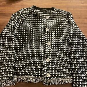 Ann Taylor Medium Petite Sweater Blazer